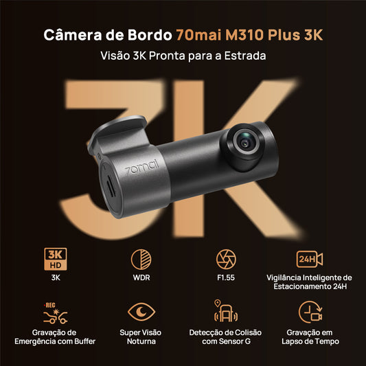 70mai M310 Car Camera Wifi 2K QHD 1296p G-sensor APP Vehicle Camera Voice Control HD Night Vision 24H 130° Wide Angle